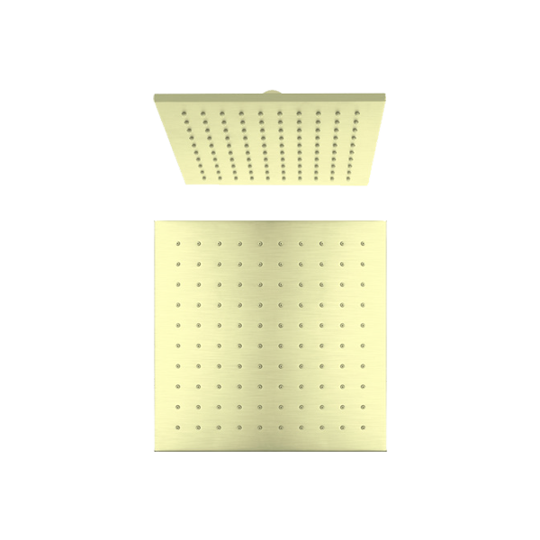 Nero 250mm Square Shower Head Brushed Gold (NRROB1003BG)