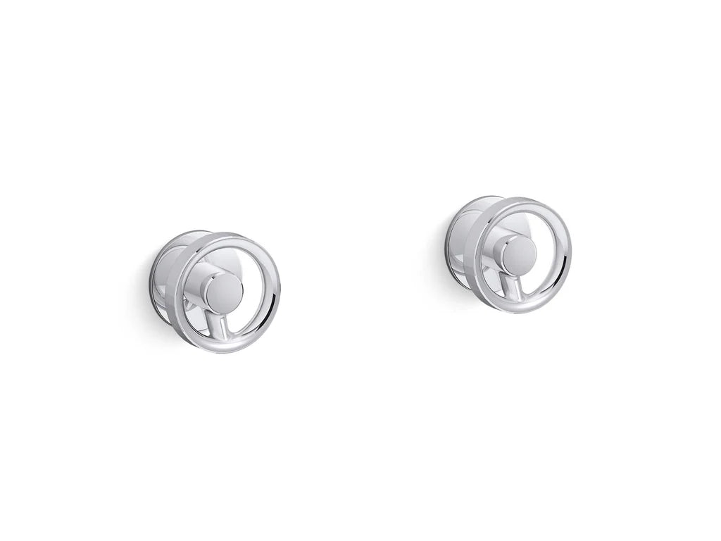 Kohler Components Wall Mount Dual Industrial Handles Trim (excluding valve)