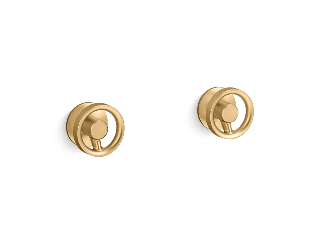 Kohler Components Wall Mount Dual Industrial Handles Trim (excluding valve)