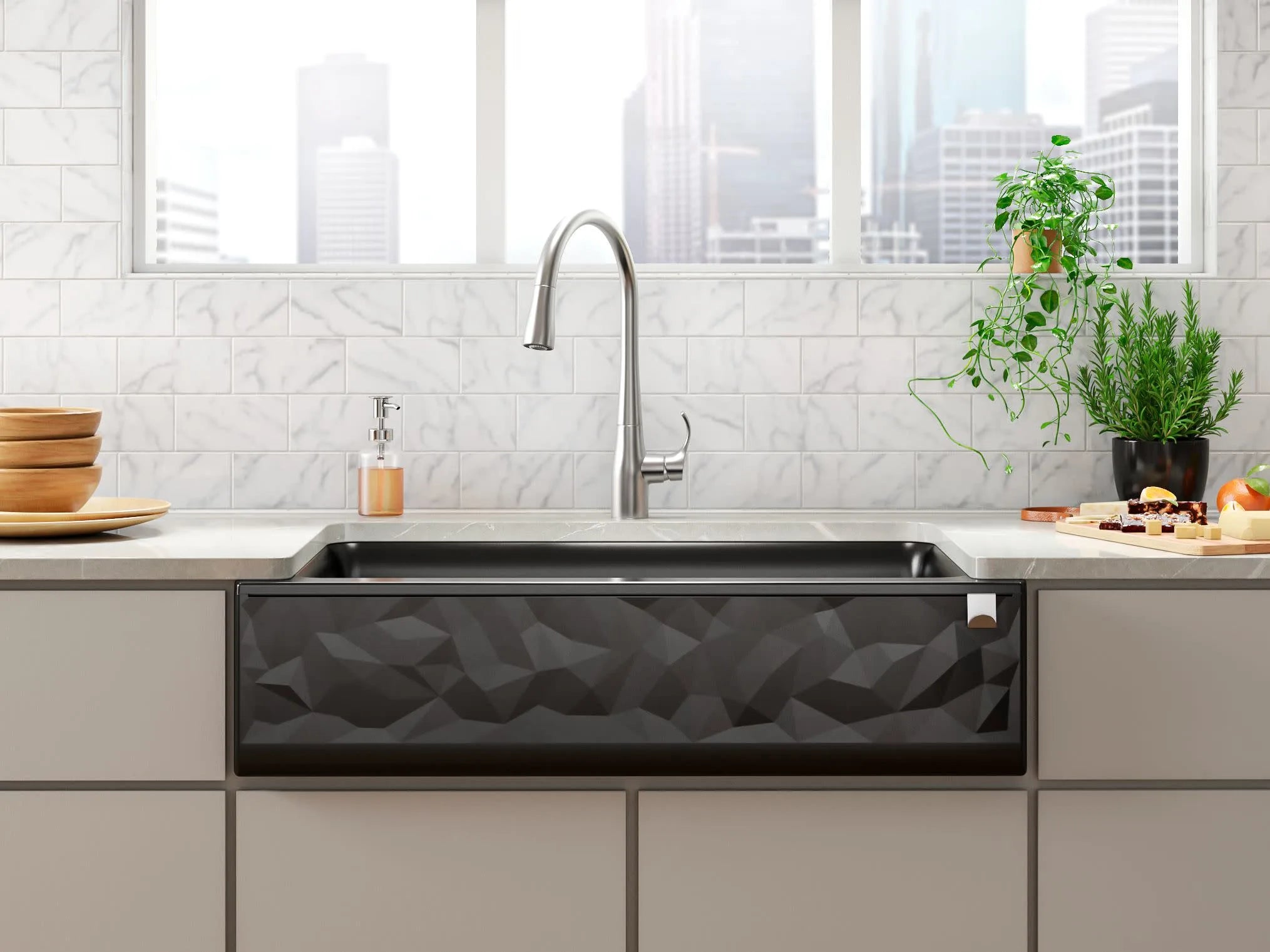 Kohler CAIRN® Undermount Single-Bowl Faceted Design