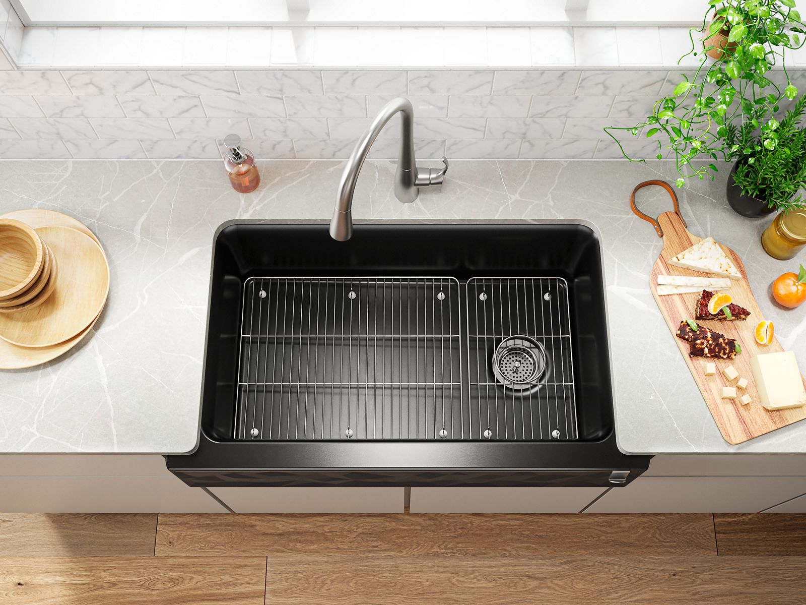 Kohler CAIRN® Undermount Single-Bowl Faceted Design